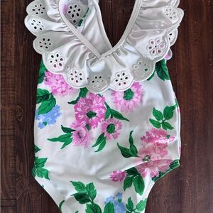 Janie and Jack Floral Ruffle Swimsuit